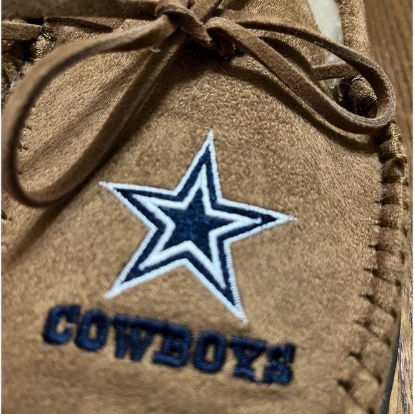 Mens Dallas Cowboys Slippers Sz S - 6/7 - Foco - Picture 3 of 7